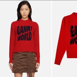 GANNI graphic sweater